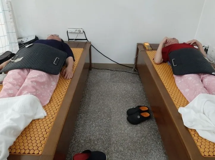구미천사요양병원 병실 3H 지압침대 HP 사용 모습